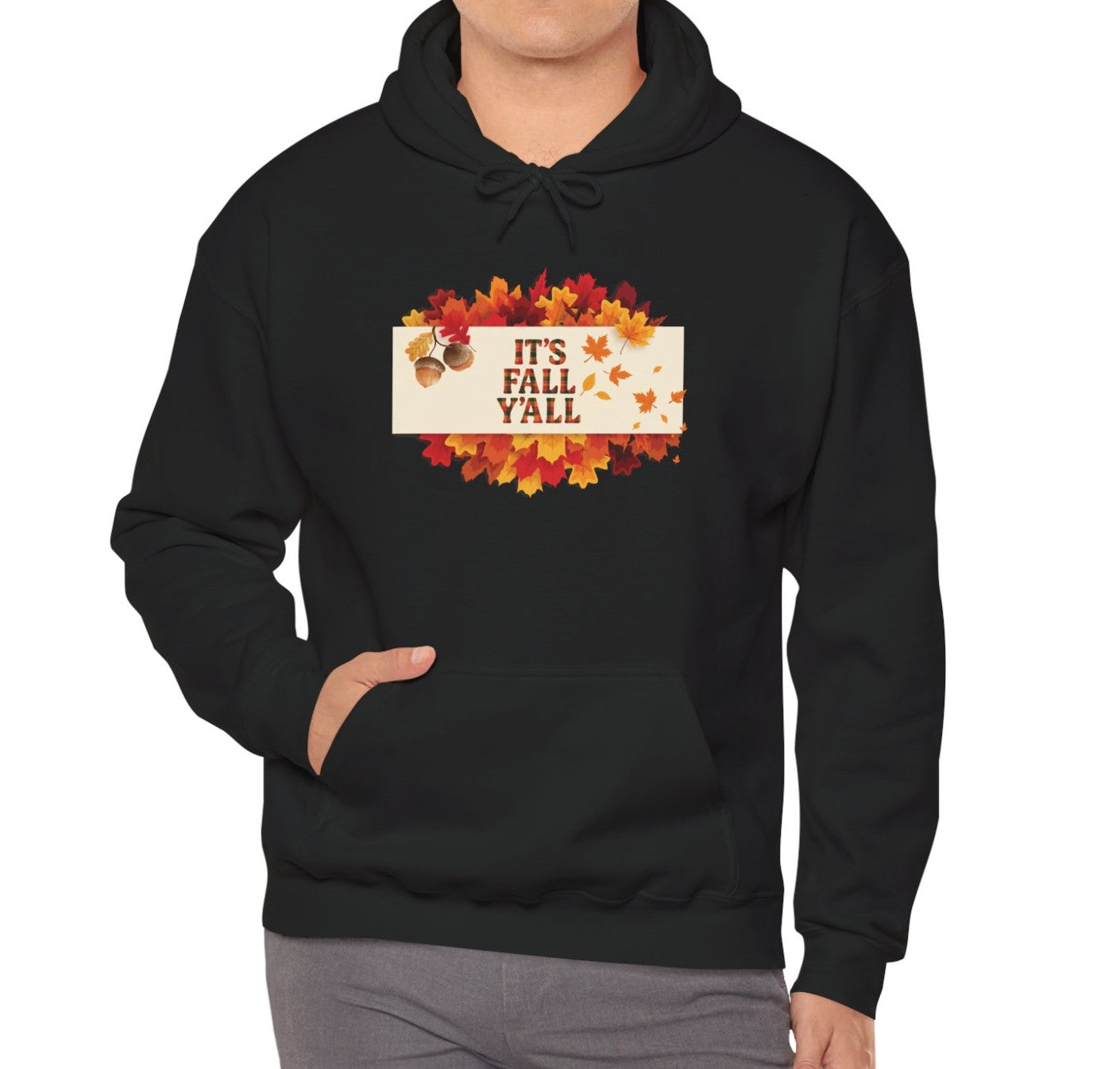 It’s Fall Y’all Hoodie | Cozy Autumn Leaves Sweatshirt