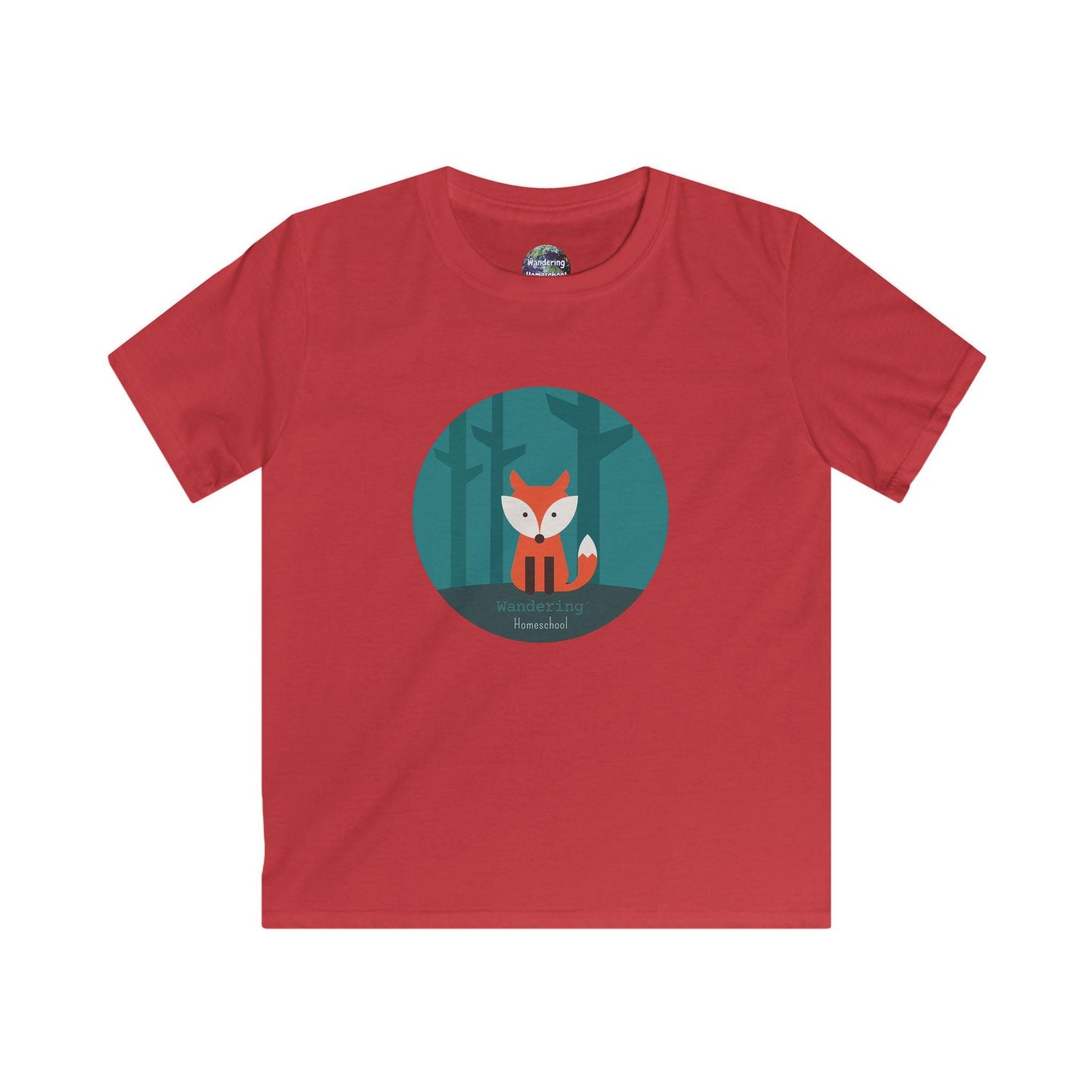 Kids Wandering Homeschool Fox Tee