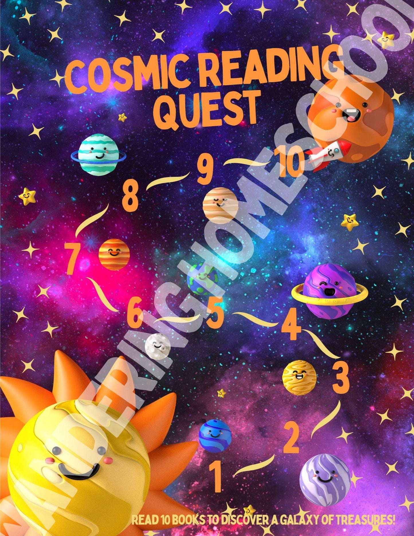 The Cosmic Reading Quest Chart Read 10 books to unlock your space explorer reward!