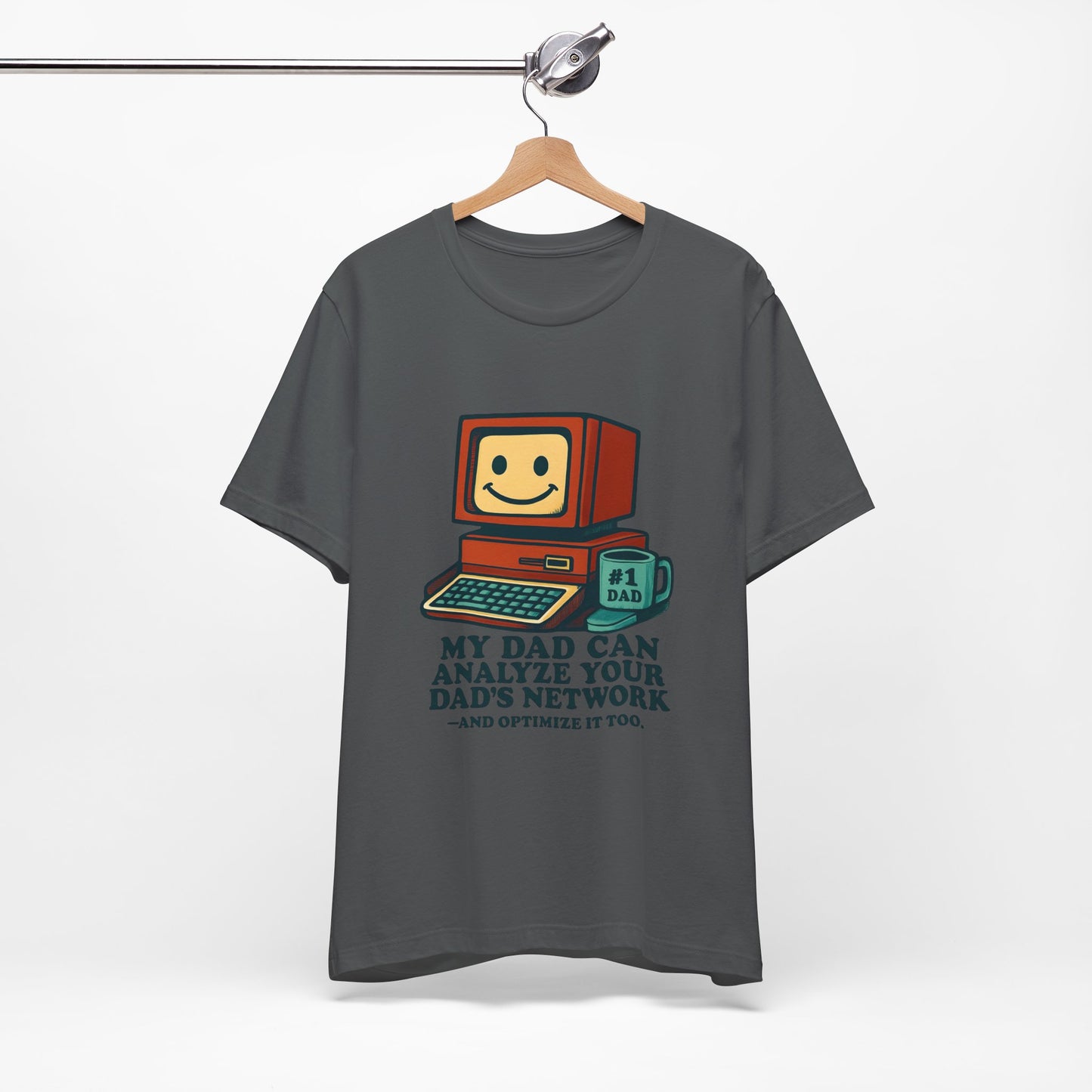 Dad Can Analyze Your Dad's Network Jersey Short Sleeve Tee Sz S-5 XL