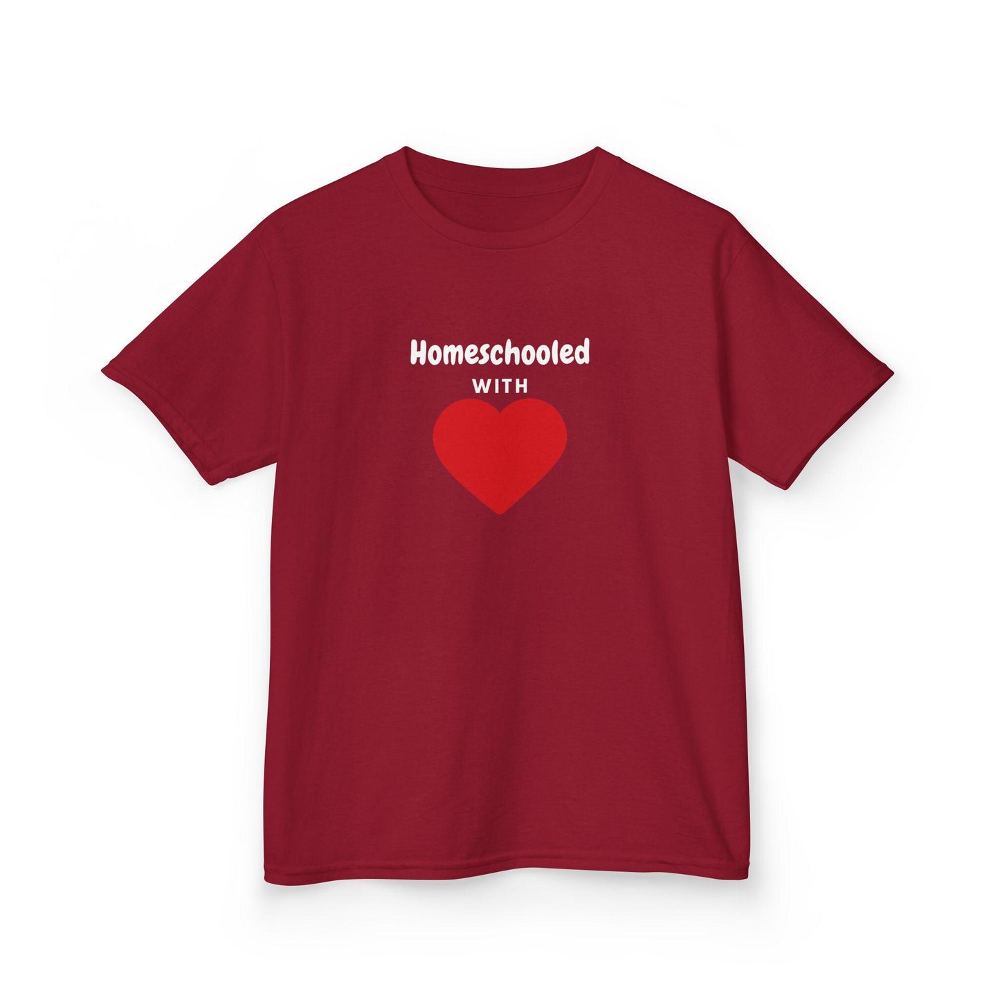 Kids Homeschooled with Heart Heavy Cotton™ Tee