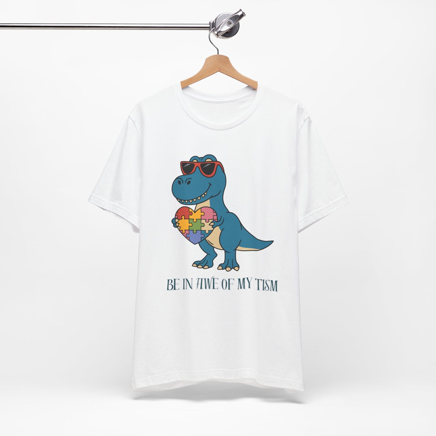 Men's Autism Acceptance Be In Awe-of-my-tism Jersey Short Sleeve Tee