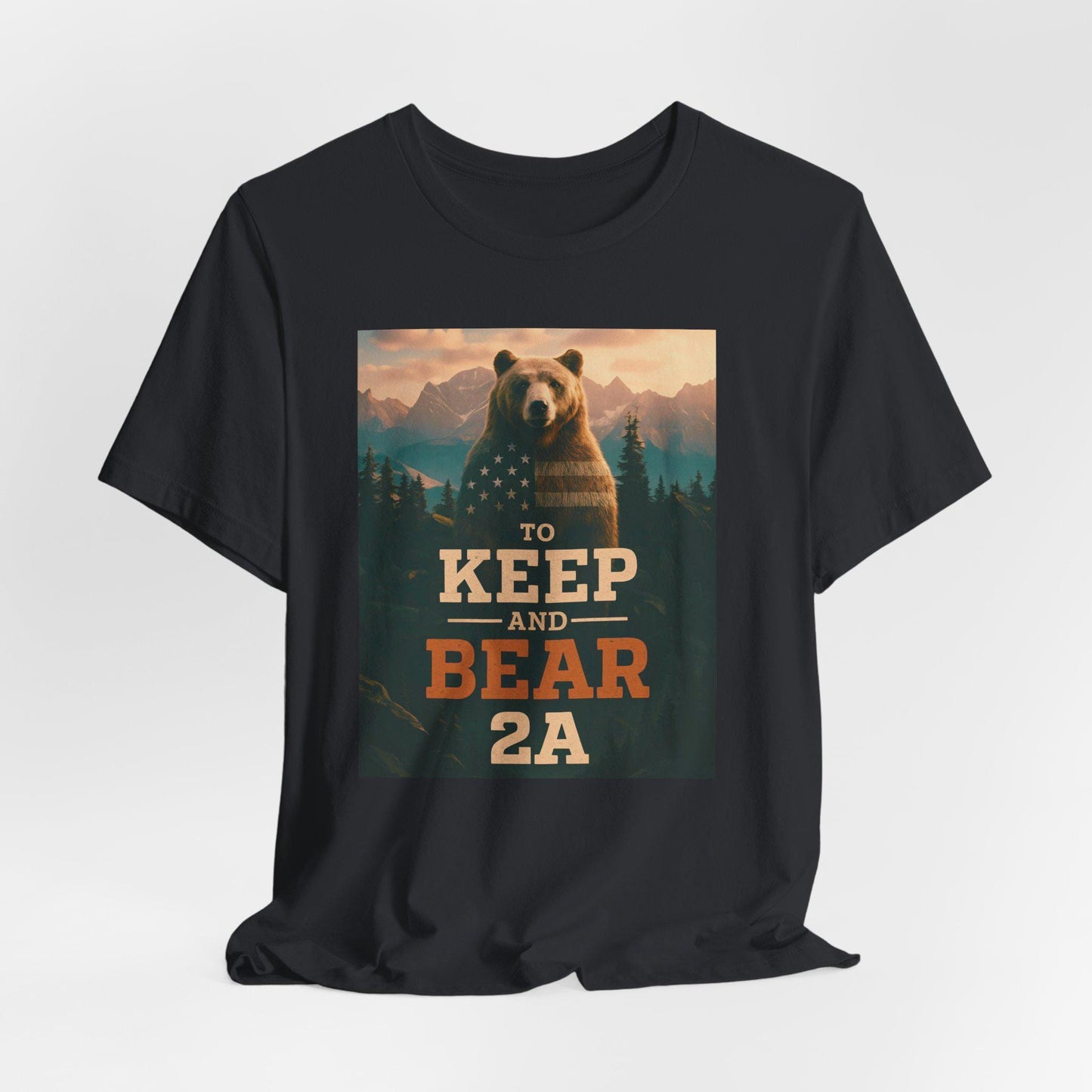To Keep and Bear 2A T-Shirt, Patriotic Bear Second Amendment Tee