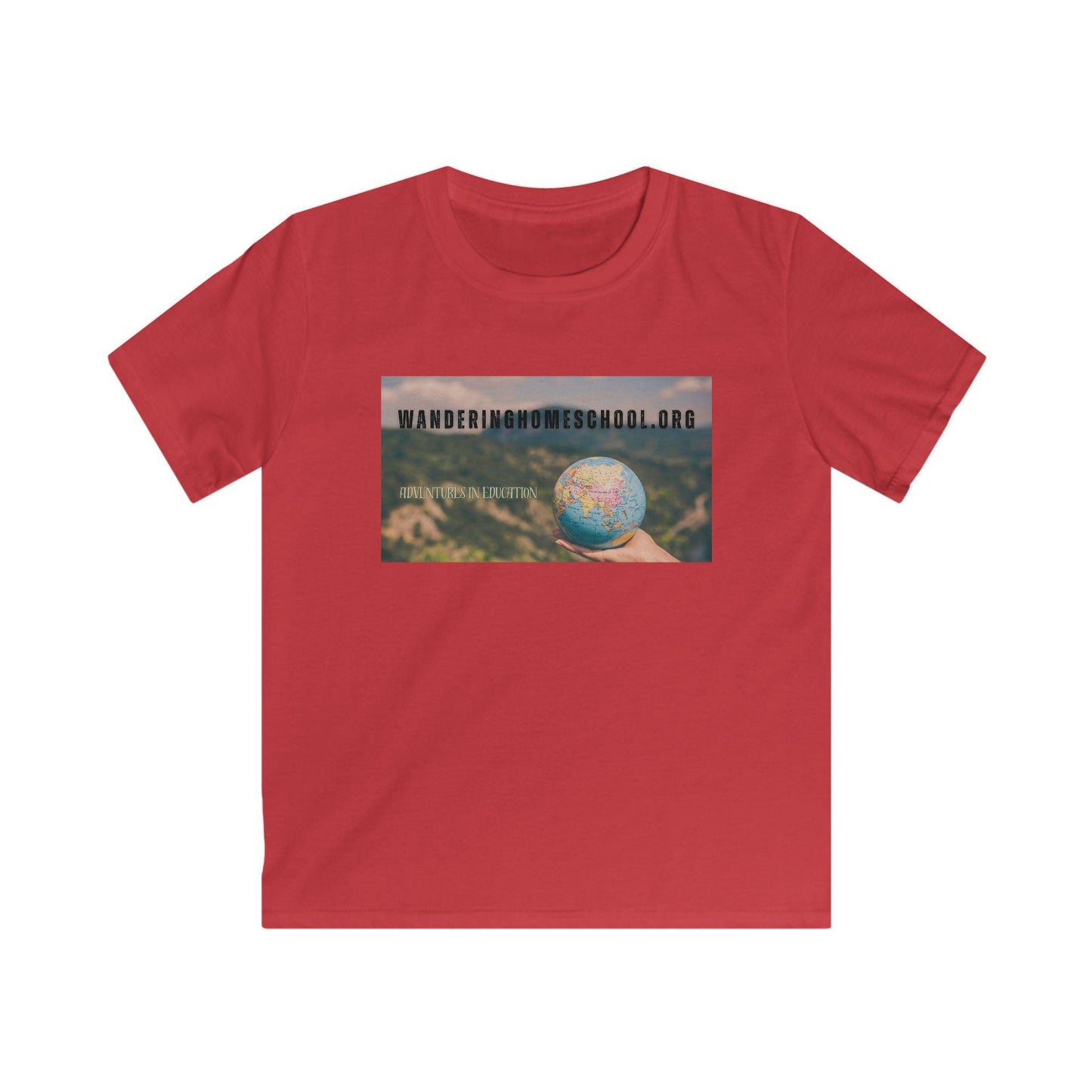 Kids Wandering Homeschool Adventures Softstyle Tee