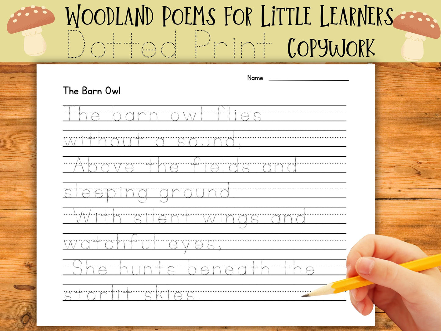 Whimsical Forest Friends: Poetry, Coloring, and Copywork for Early Learners