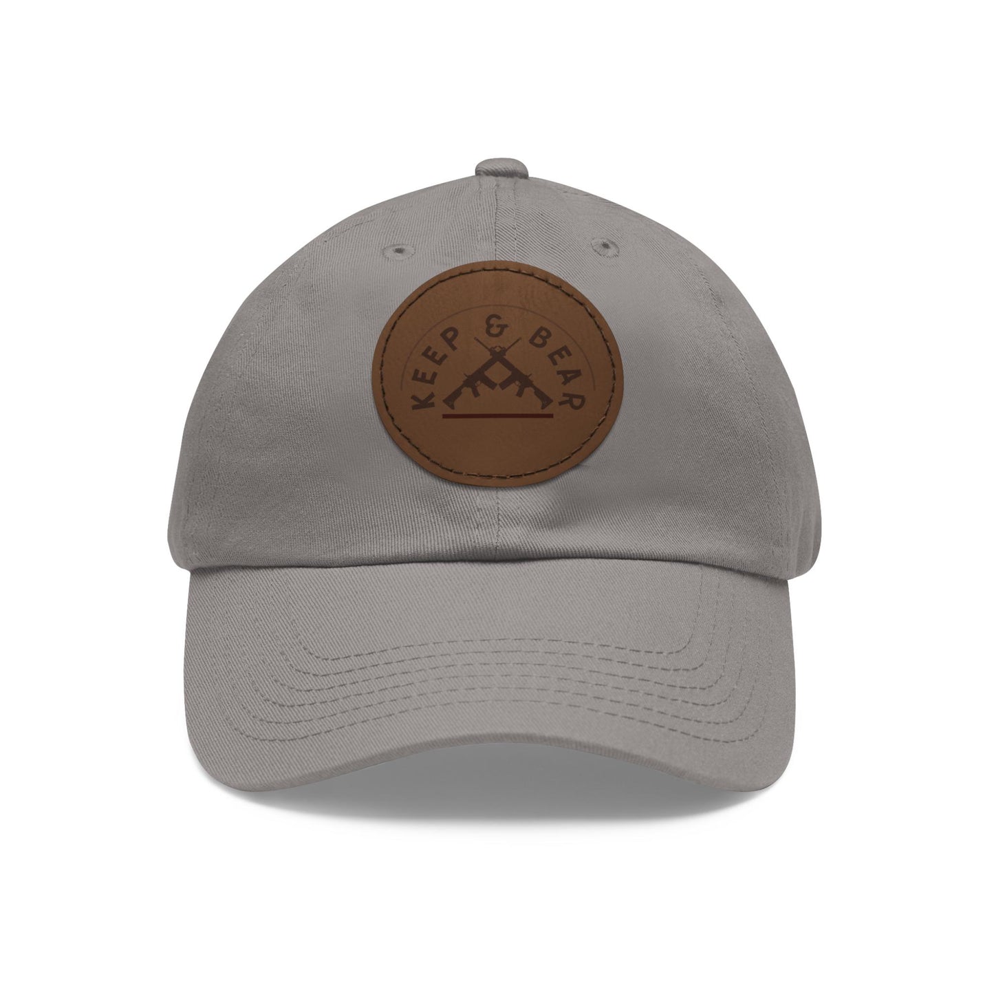Keep & Bear Leather Patch Dad Hat, Patriotic 2A Baseball Cap