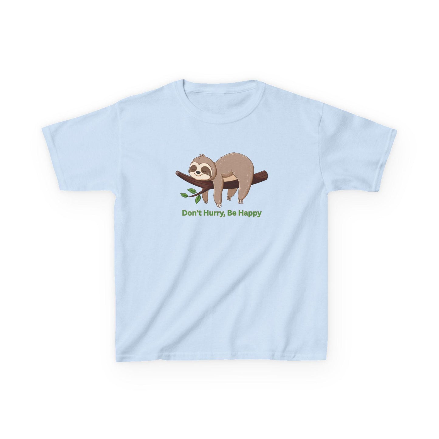 Kids Don't Hurry, Be Happy Sloth Heavy Cotton™ Tee