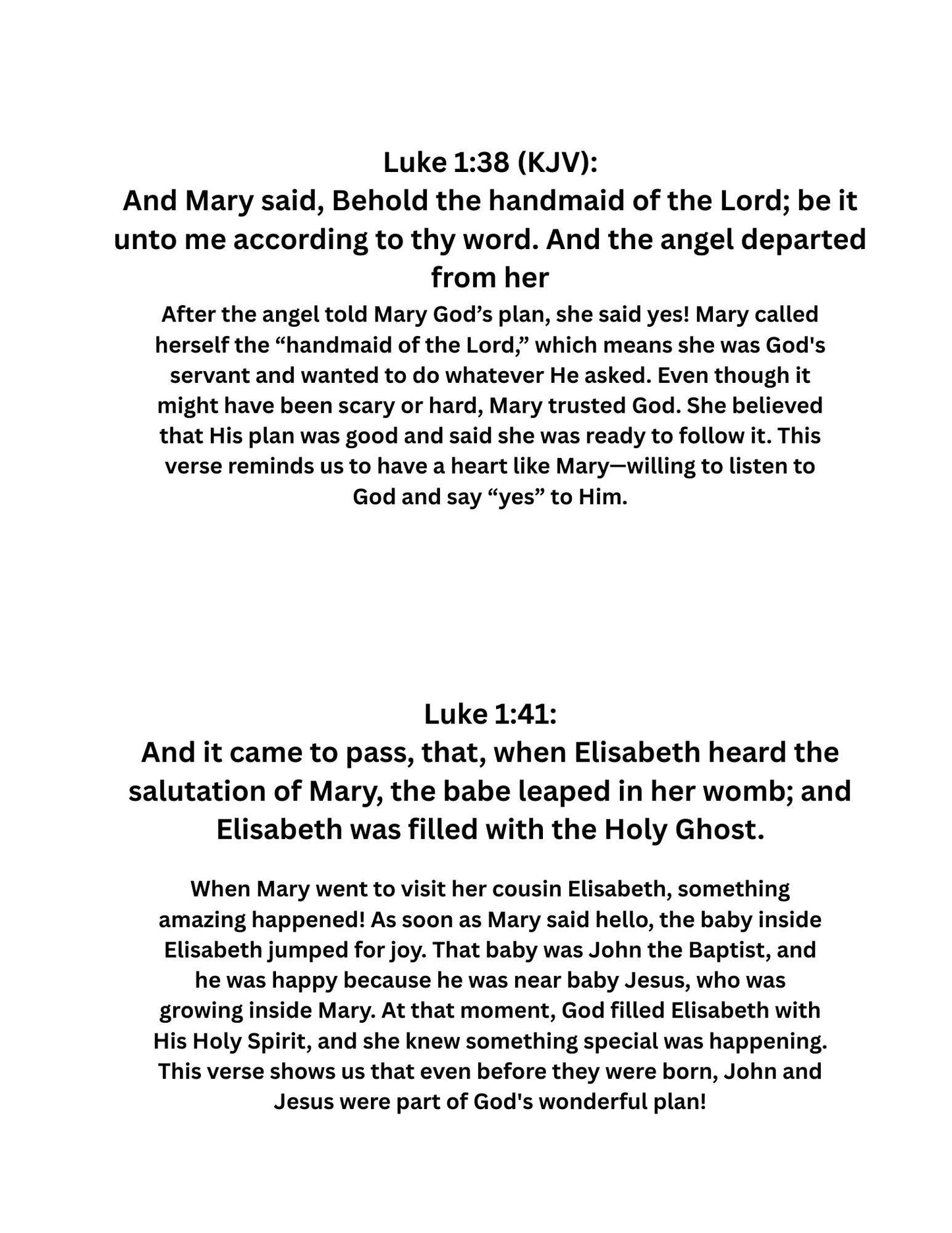 Mary Mother of Jesus KJV Copywork: Cursive Scripture Writing for Girls