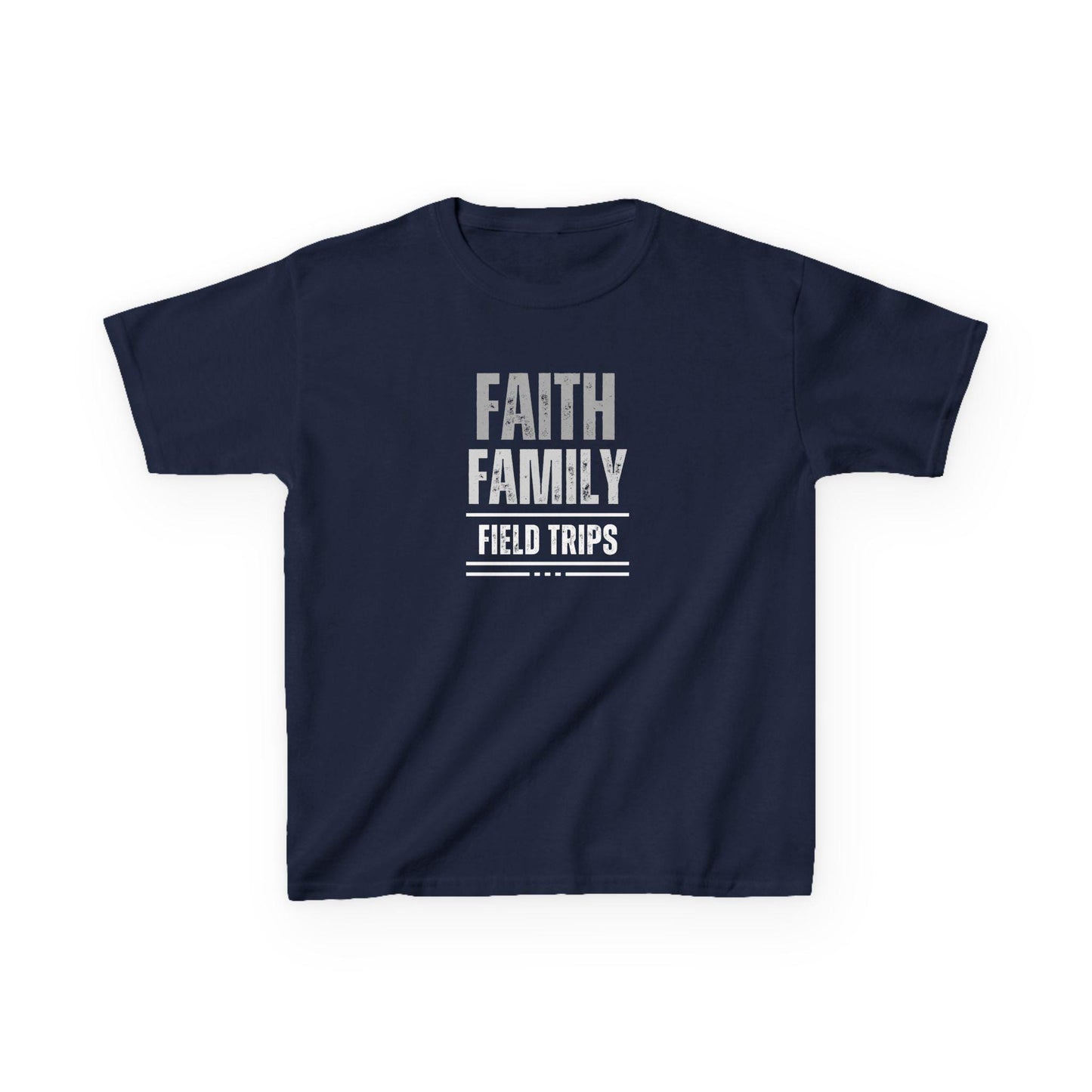 Kids Faith, Family, Field Trips Homeschooling Tee