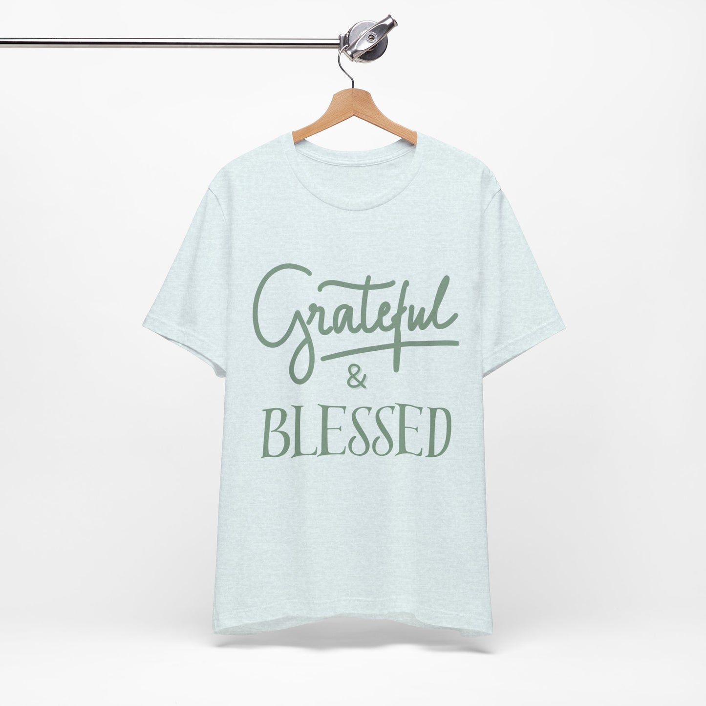 Women's Grateful and Blessed Jersey Short Sleeve Tee Sz. S-5XL