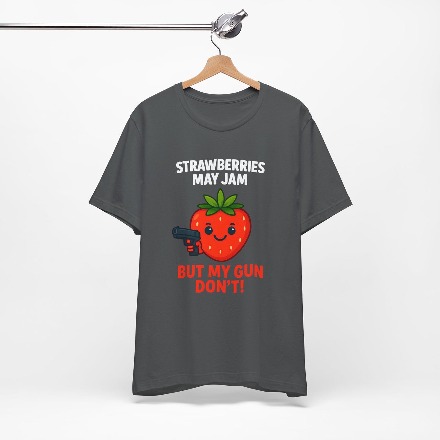 Women's Strawberries May Jam Jersey Short Sleeve Tee Sz. S-5XL