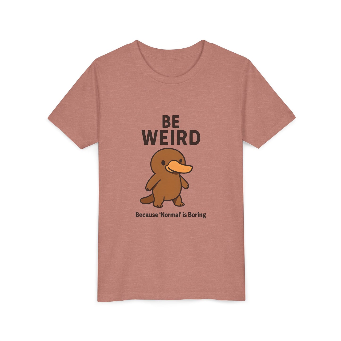 Children's Be Weird Platypus Short Sleeve Tee Sz. S-XL