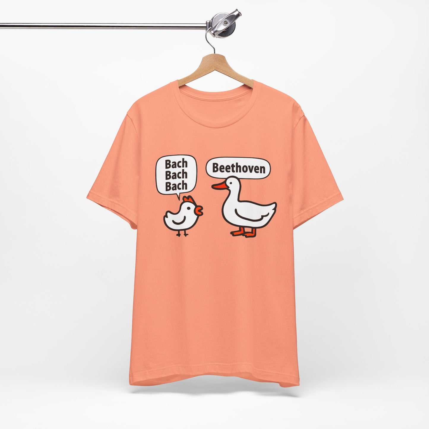 Women's Funny Animal, Bach, Beethoven Tee - Goose & Chicken  Sz. S-4XL