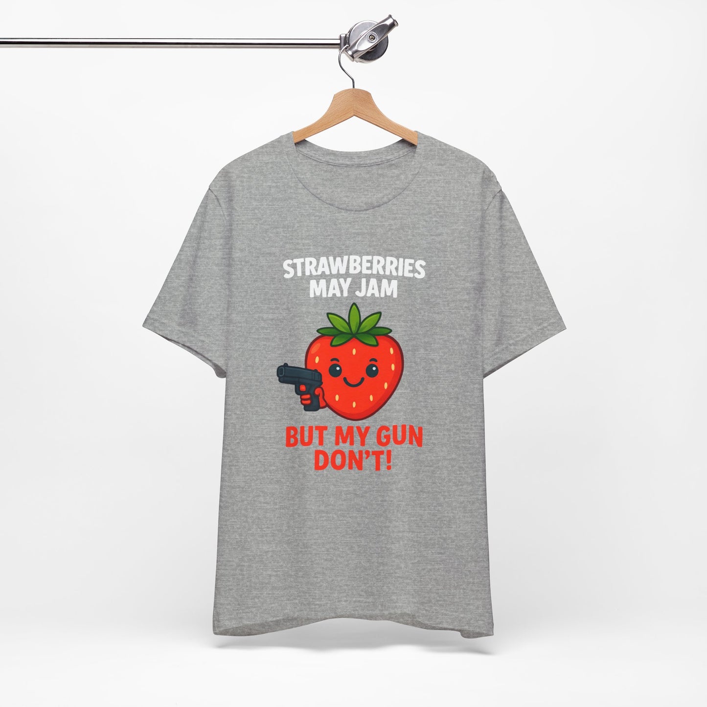 Women's Strawberries May Jam Jersey Short Sleeve Tee Sz. S-5XL