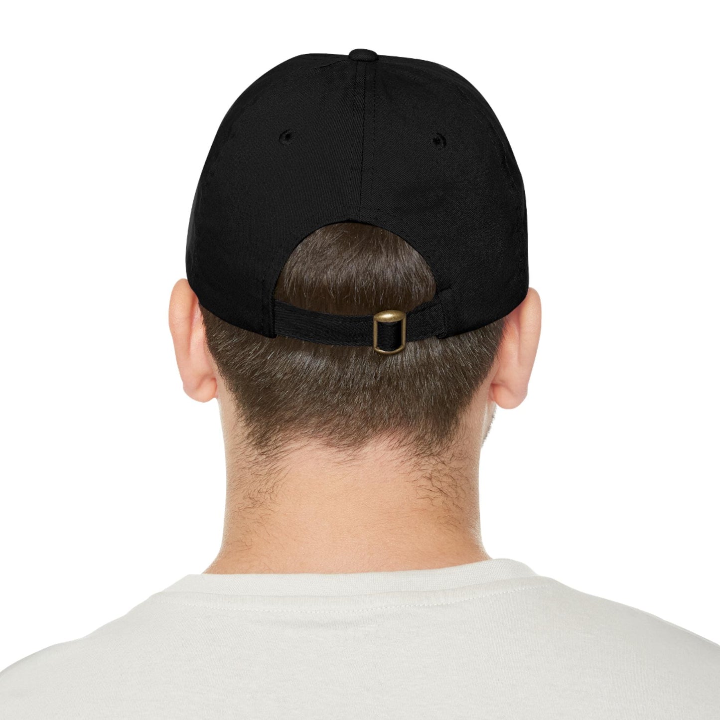 Enjoy the Moment Northern Lights Dad Hat with Leather Patch (Rectangle)