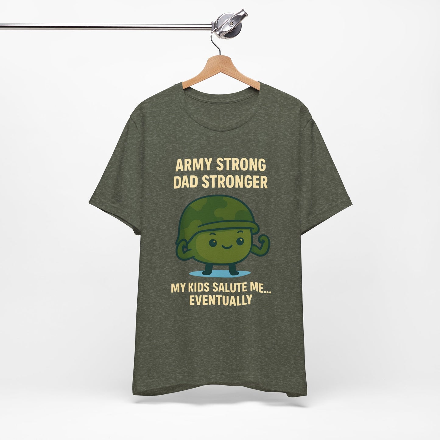 Army Strong Dad Jersey Short Sleeve Tee Sz. S-5XL