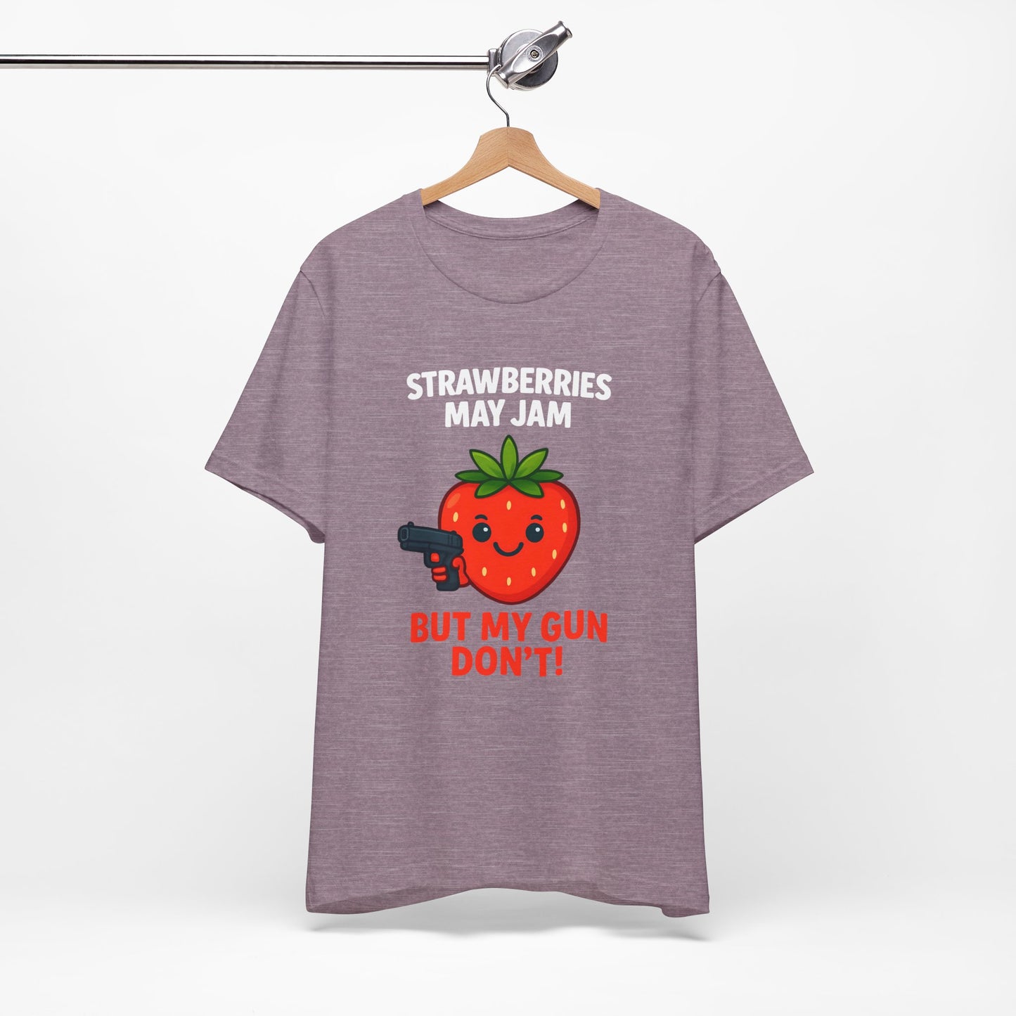 Women's Strawberries May Jam Jersey Short Sleeve Tee Sz. S-5XL