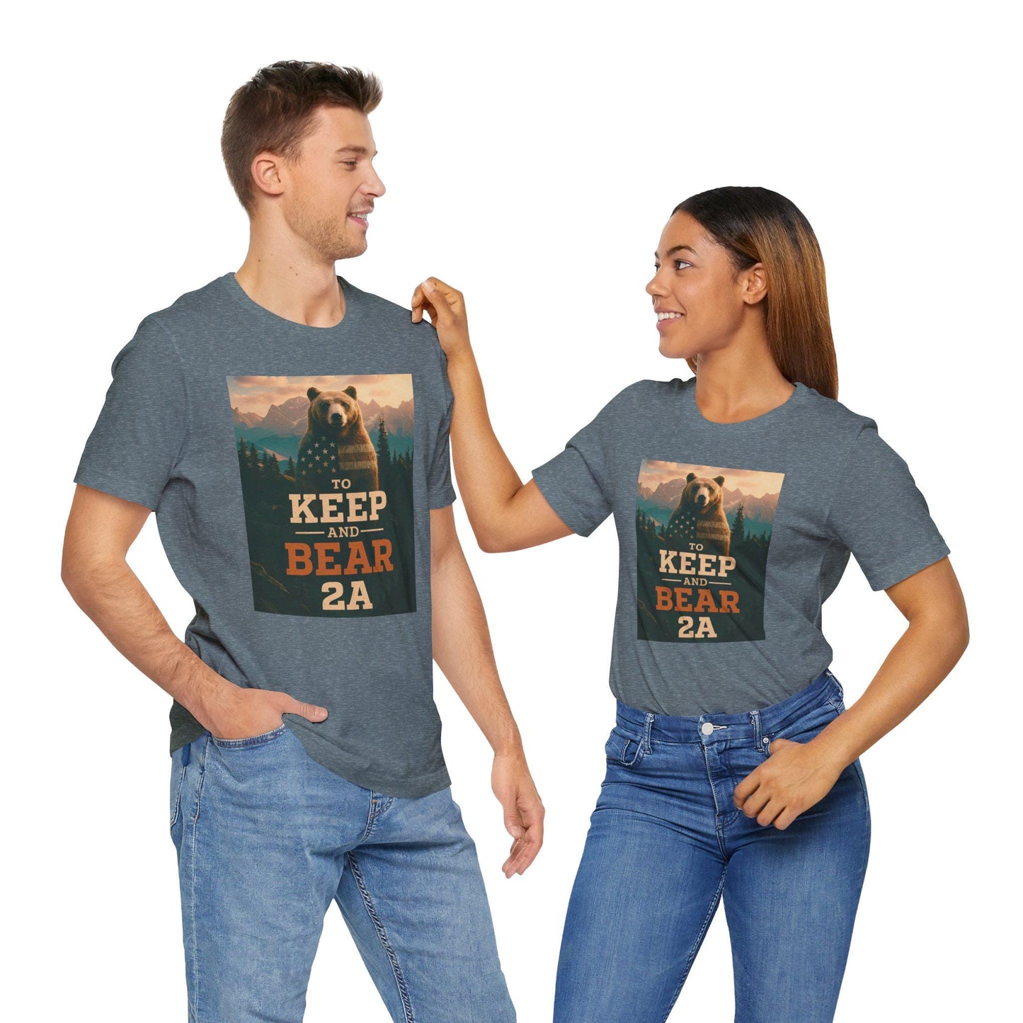 To Keep and Bear 2A T-Shirt, Patriotic Bear Second Amendment Tee