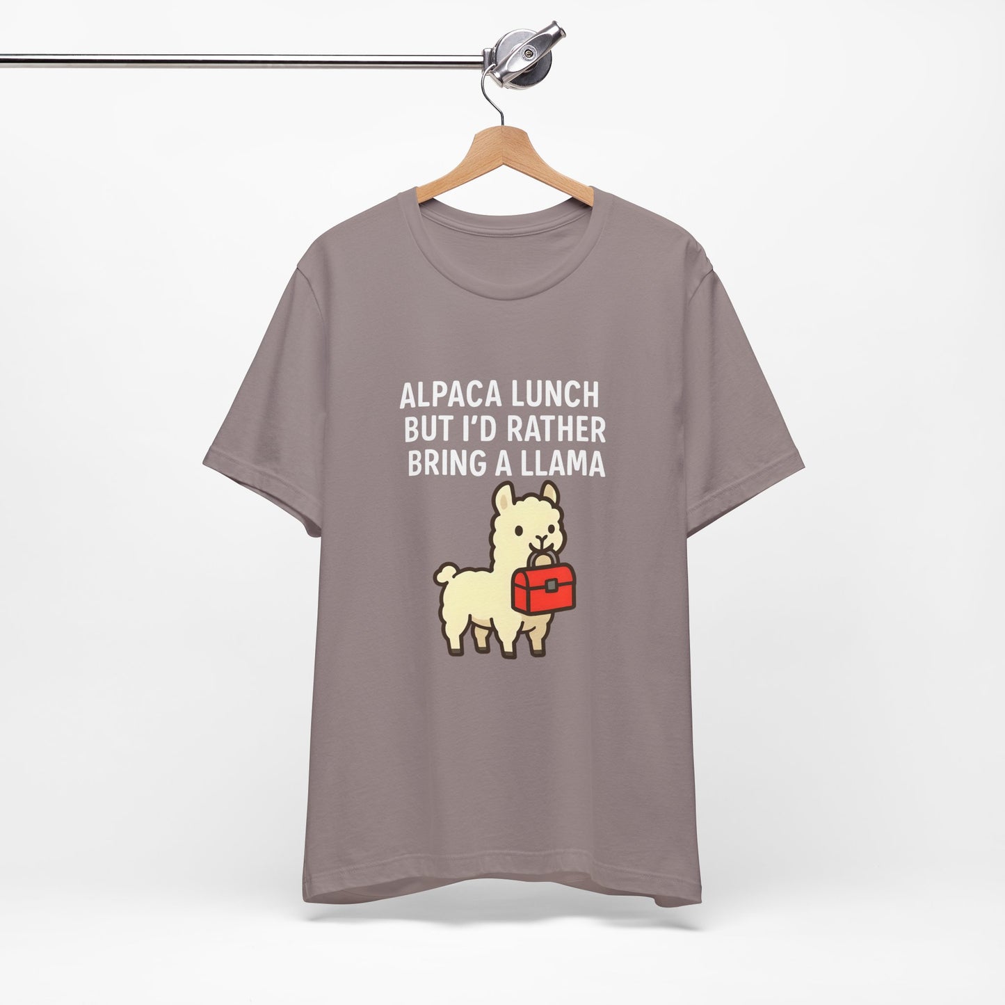 Men's Llama Lunch Adult Jersey Short Sleeve Tee Sz. S-5XL