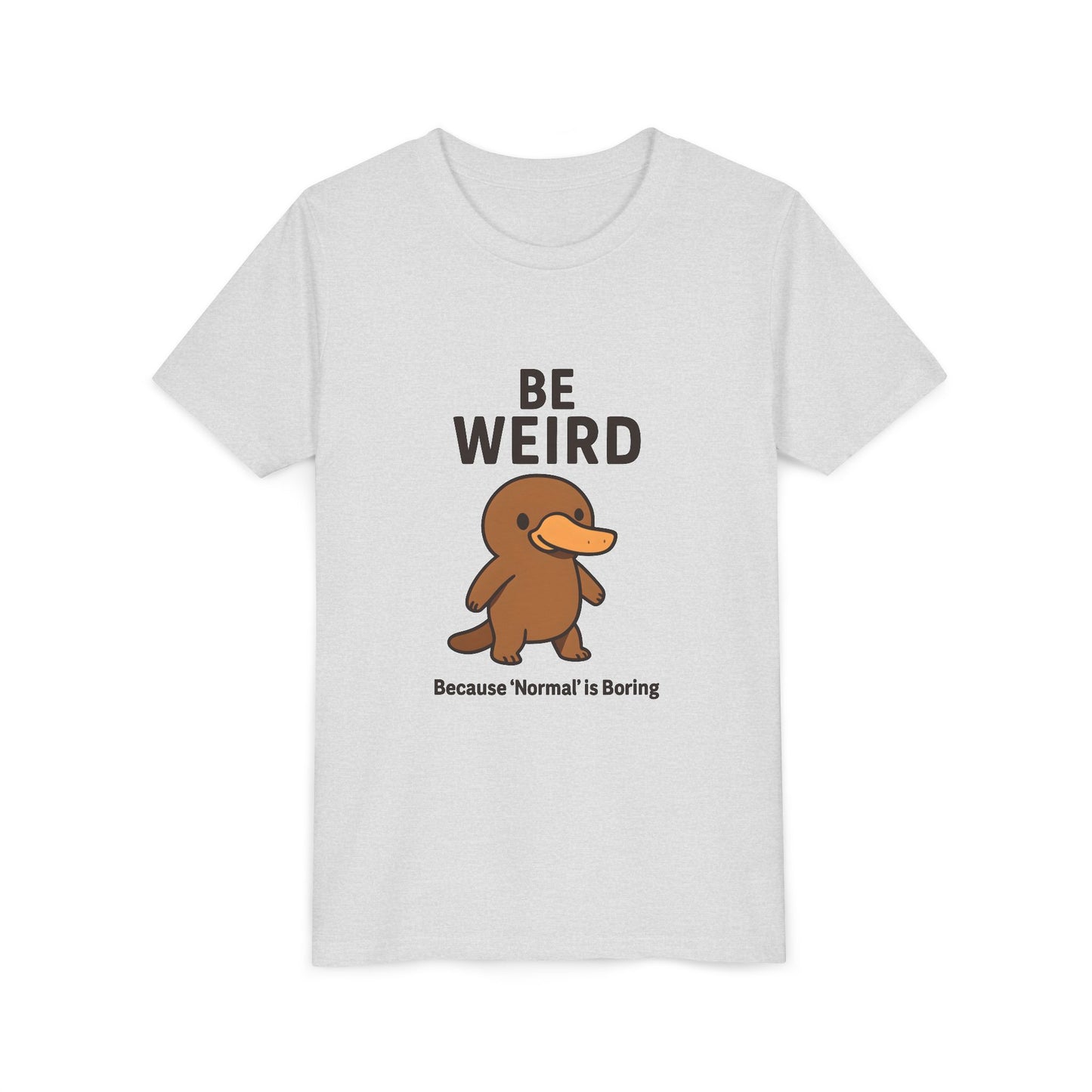 Children's Be Weird Platypus Short Sleeve Tee Sz. S-XL