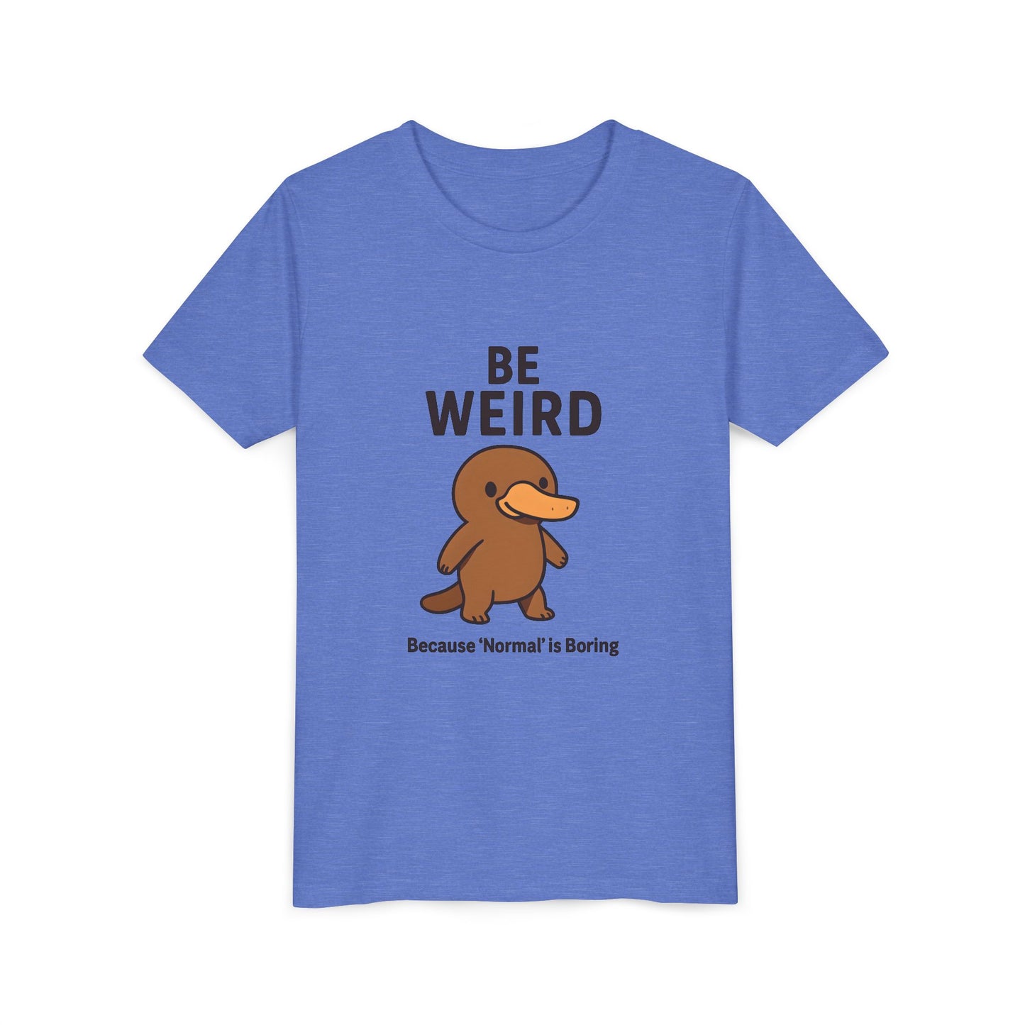 Children's Be Weird Platypus Short Sleeve Tee Sz. S-XL