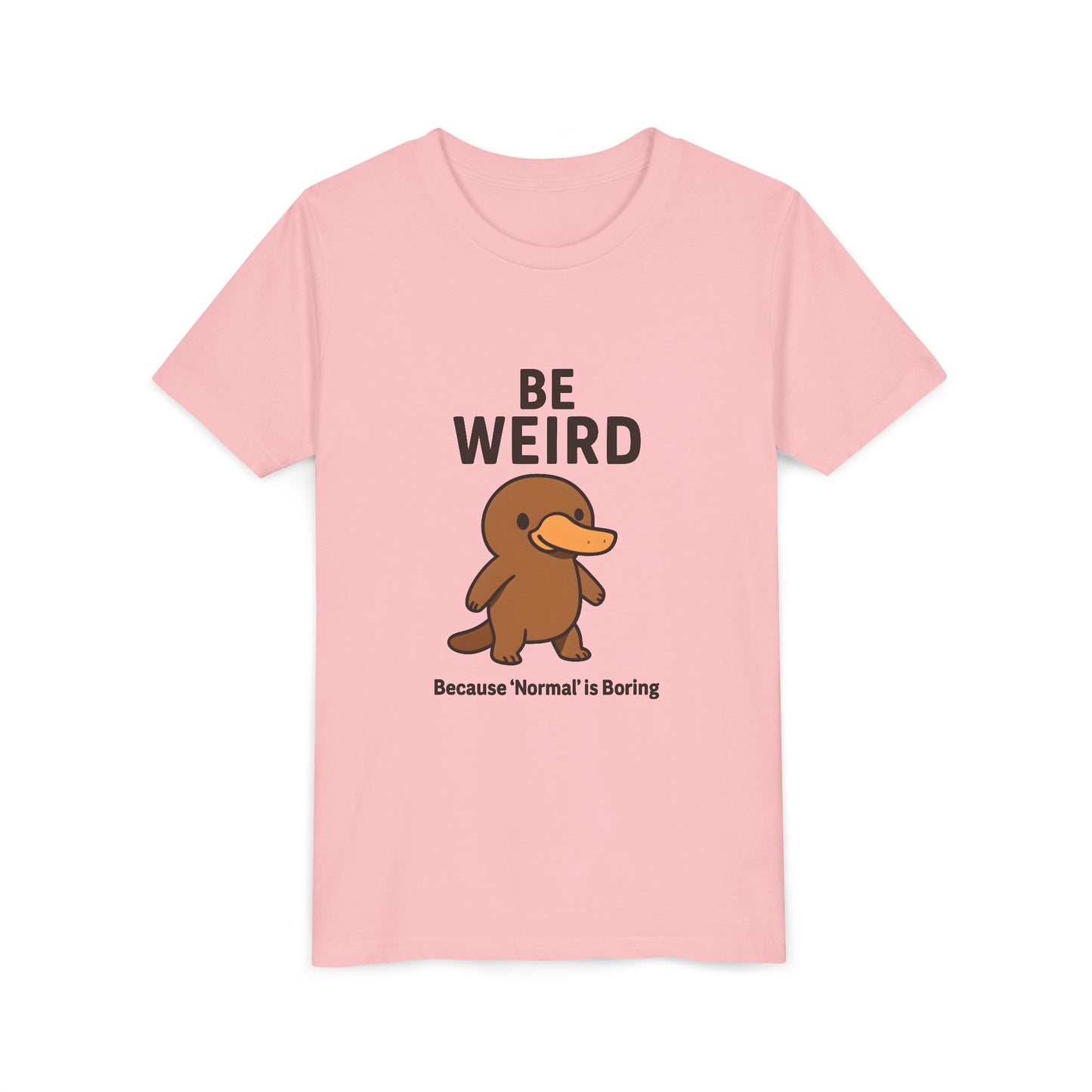 Children's Be Weird Platypus Short Sleeve Tee Sz. S-XL
