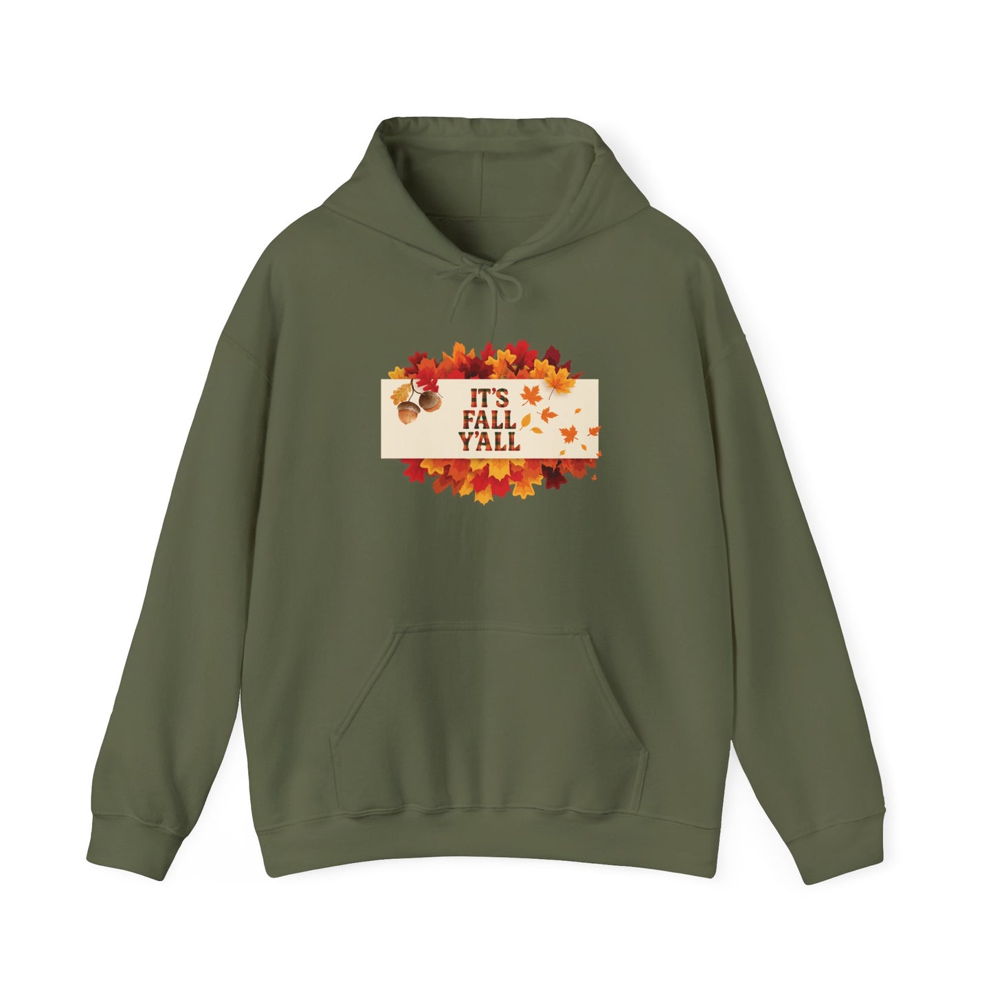 It’s Fall Y’all Hoodie | Cozy Autumn Leaves Sweatshirt