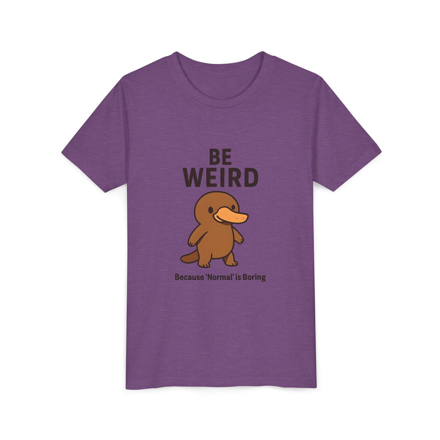 Children's Be Weird Platypus Short Sleeve Tee Sz. S-XL