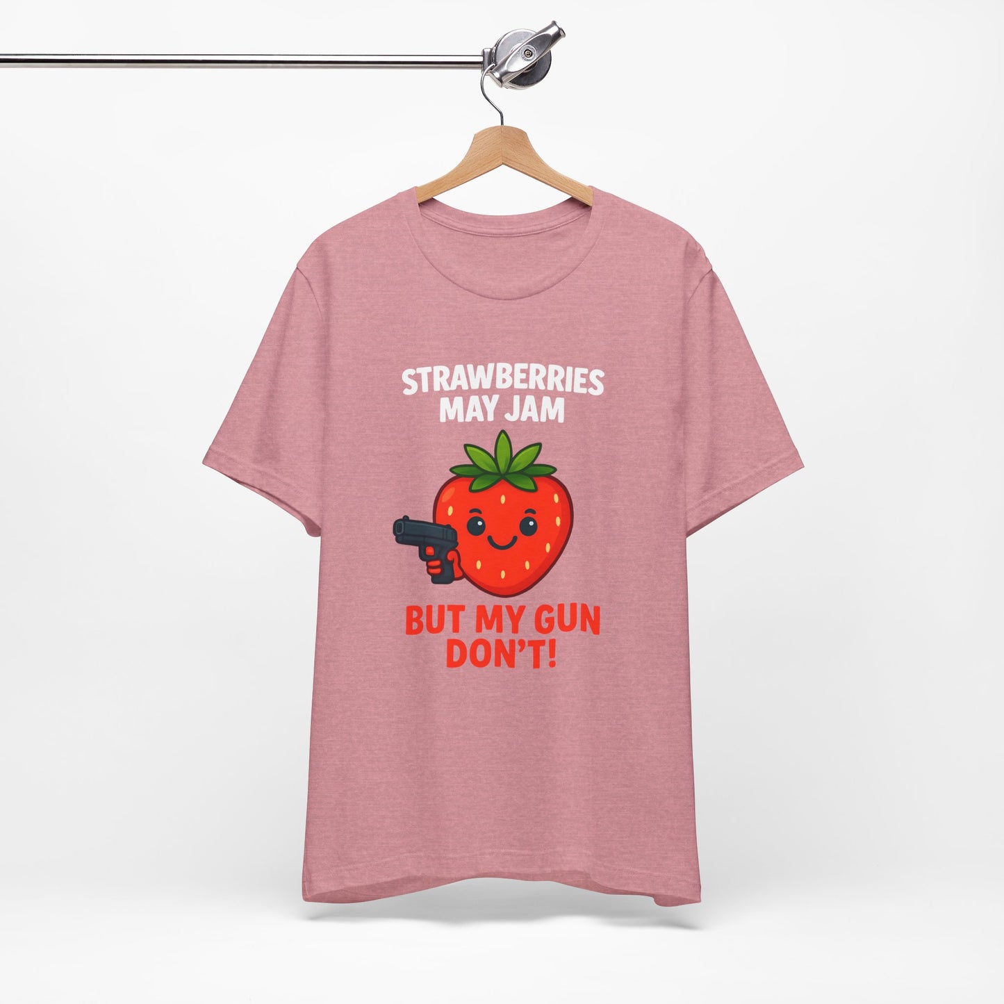 Women's Strawberries May Jam Jersey Short Sleeve Tee Sz. S-5XL
