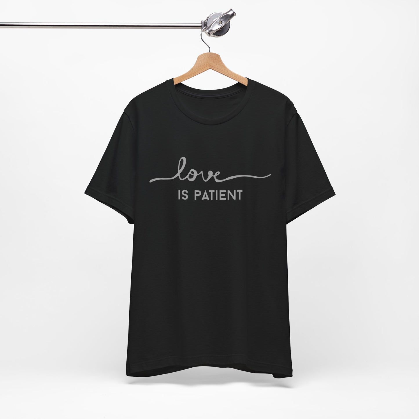 Women's Christian Love is Patient Jersey Short Sleeve Tee Sz. S-5XL