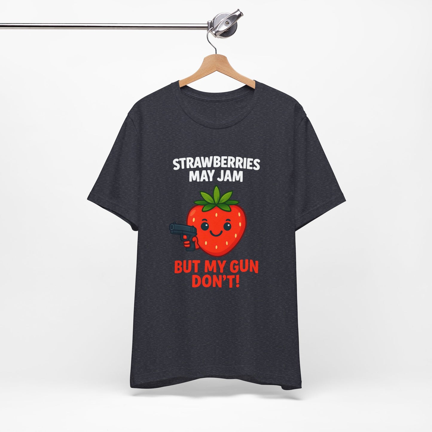 Women's Strawberries May Jam Jersey Short Sleeve Tee Sz. S-5XL