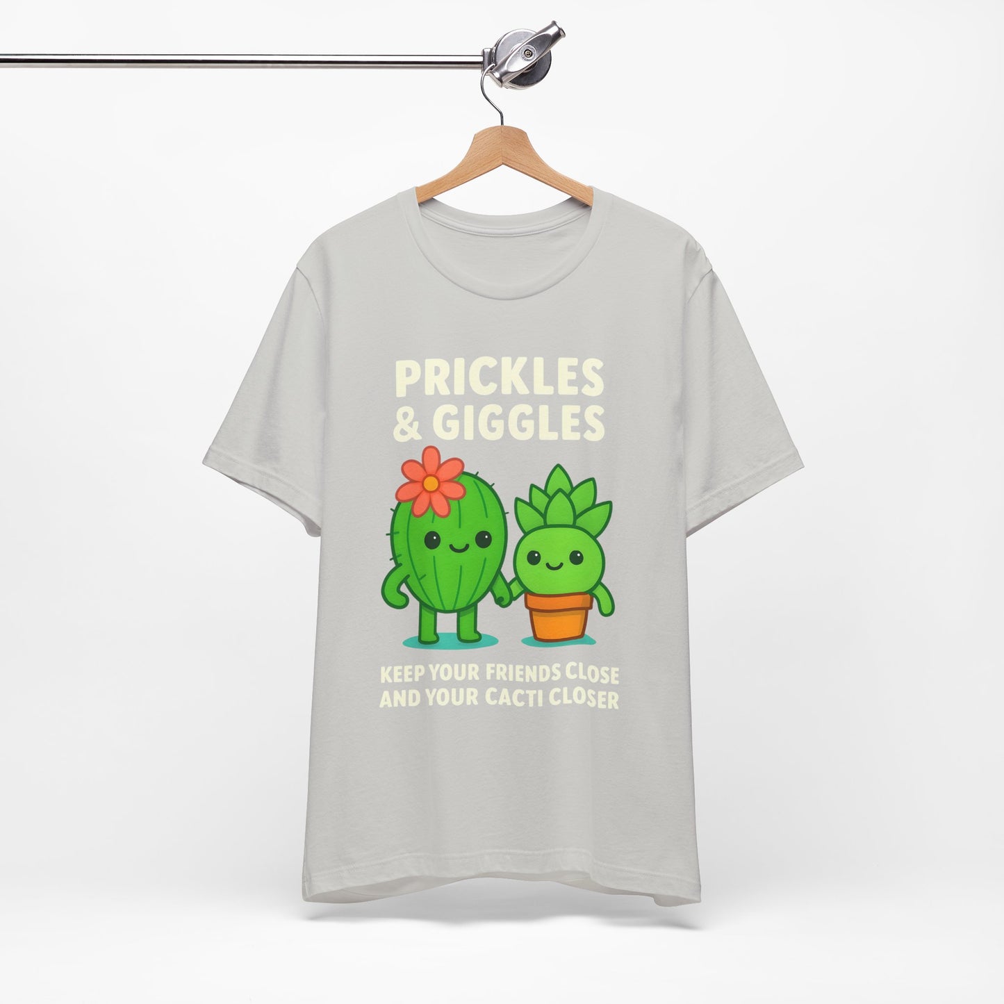 Prickles and Giggles Cactus and Succulent Jersey Short Sleeve Tee  Sz. S-5XL