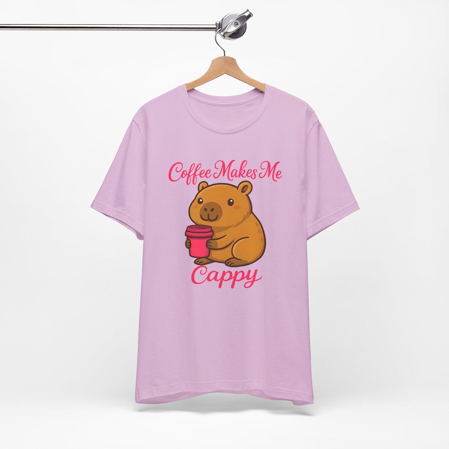 Women's Coffee Makes Me Cappy Jersey Short Sleeve Tee Sz. S-5XL