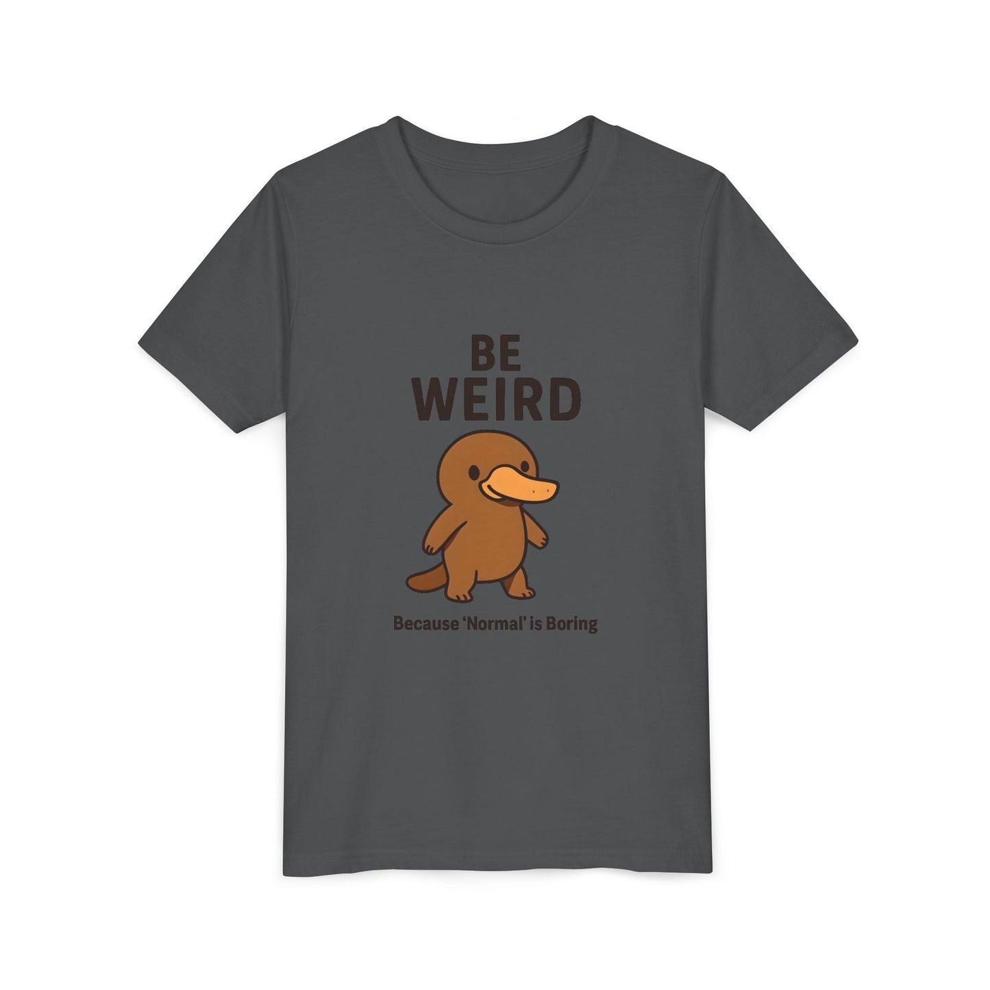 Children's Be Weird Platypus Short Sleeve Tee Sz. S-XL