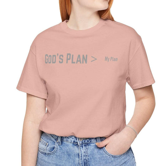 God's Plan Is Greater Women's Jersey Short Sleeve Tee