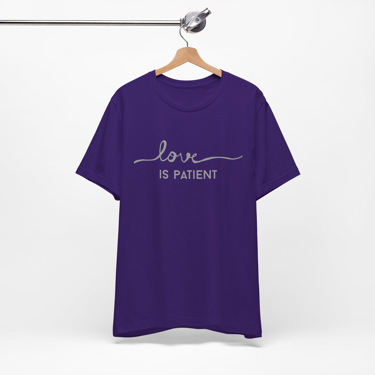Women's Christian Love is Patient Jersey Short Sleeve Tee Sz. S-5XL