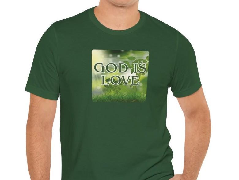 Men's God is Love Faith-Based Tee