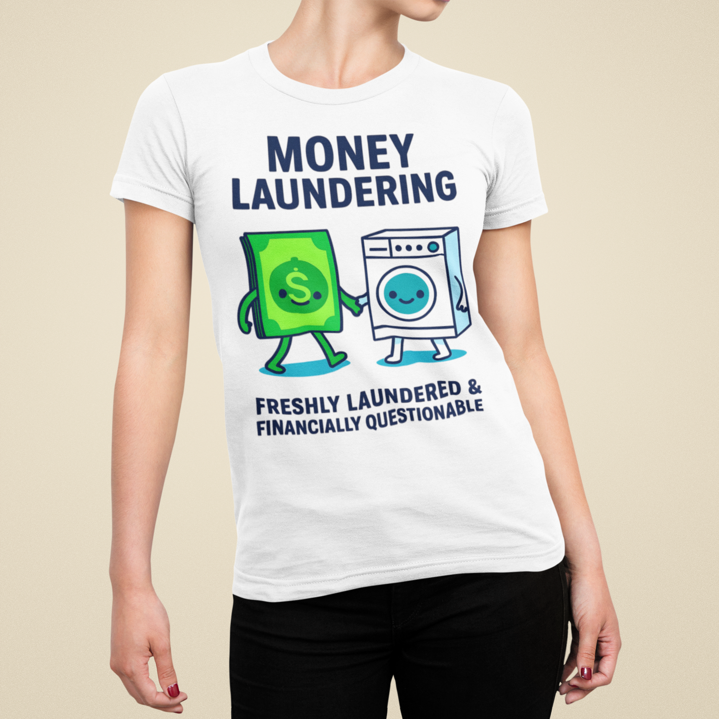 Women's Funny Money Laundering Unisex Jersey Short Sleeve Tee