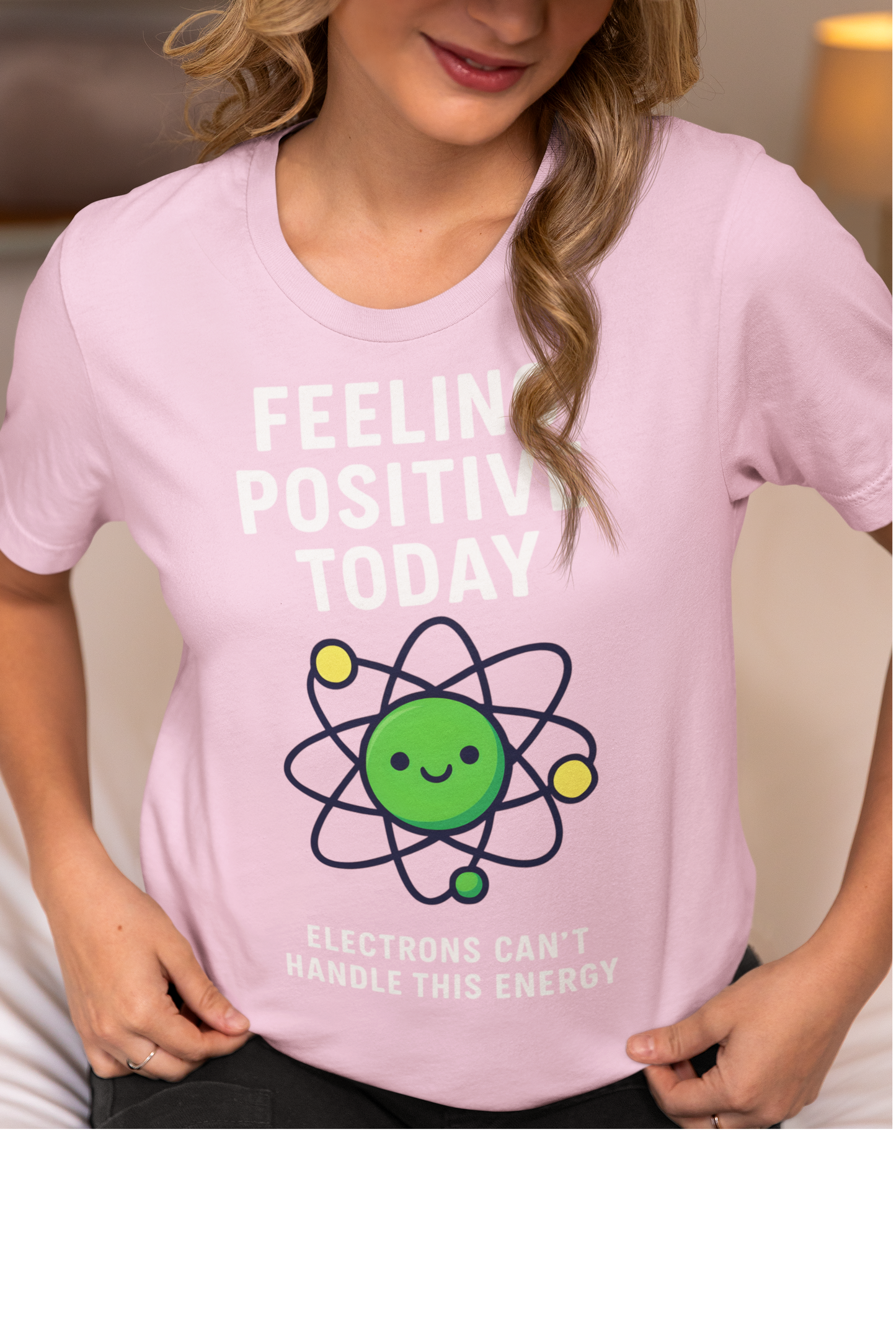 Women's Funny Atom Jersey Short Sleeve Tee Sz.S-5XL
