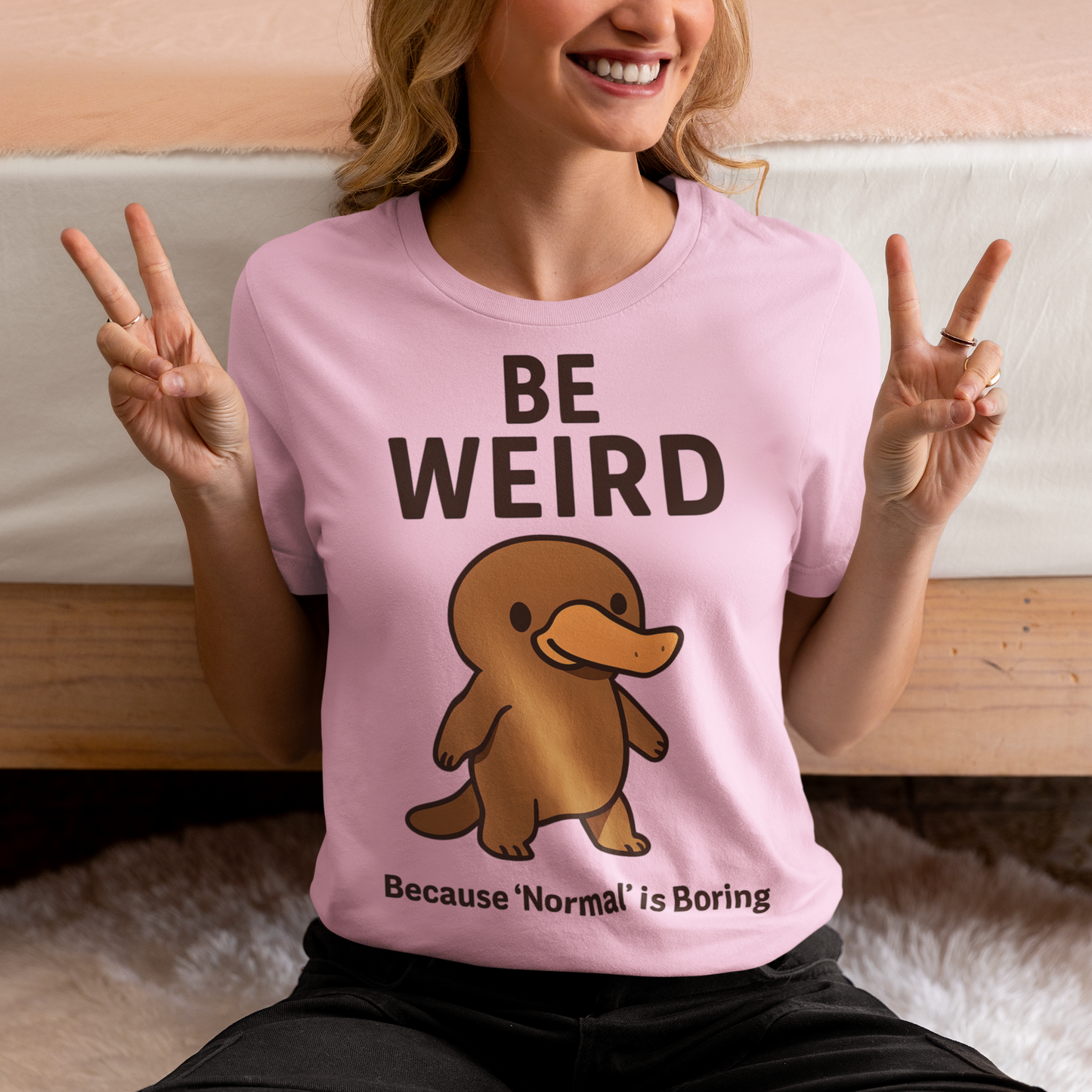 Women's Be Weird Jersey Short Sleeve Tee Sz. S-5XL
