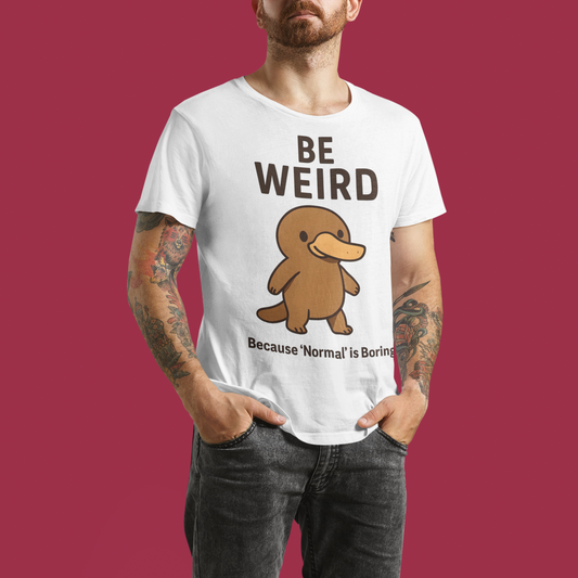 Men's Be Weird Jersey Short Sleeve Tee Sz. S-5XL