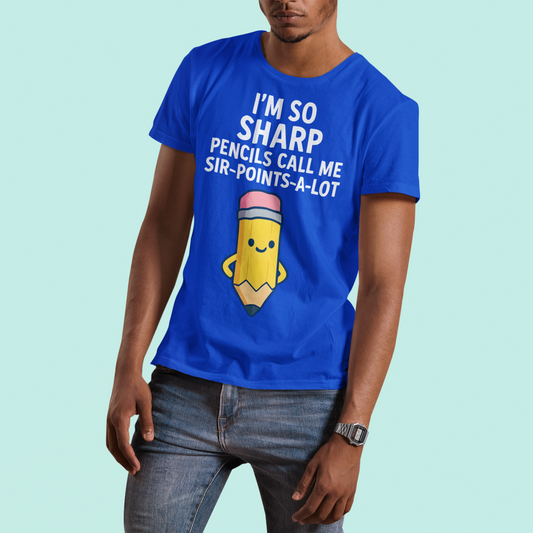 Men's  So Sharp Adult Jersey Short Sleeve Tee Sz. S-5XL