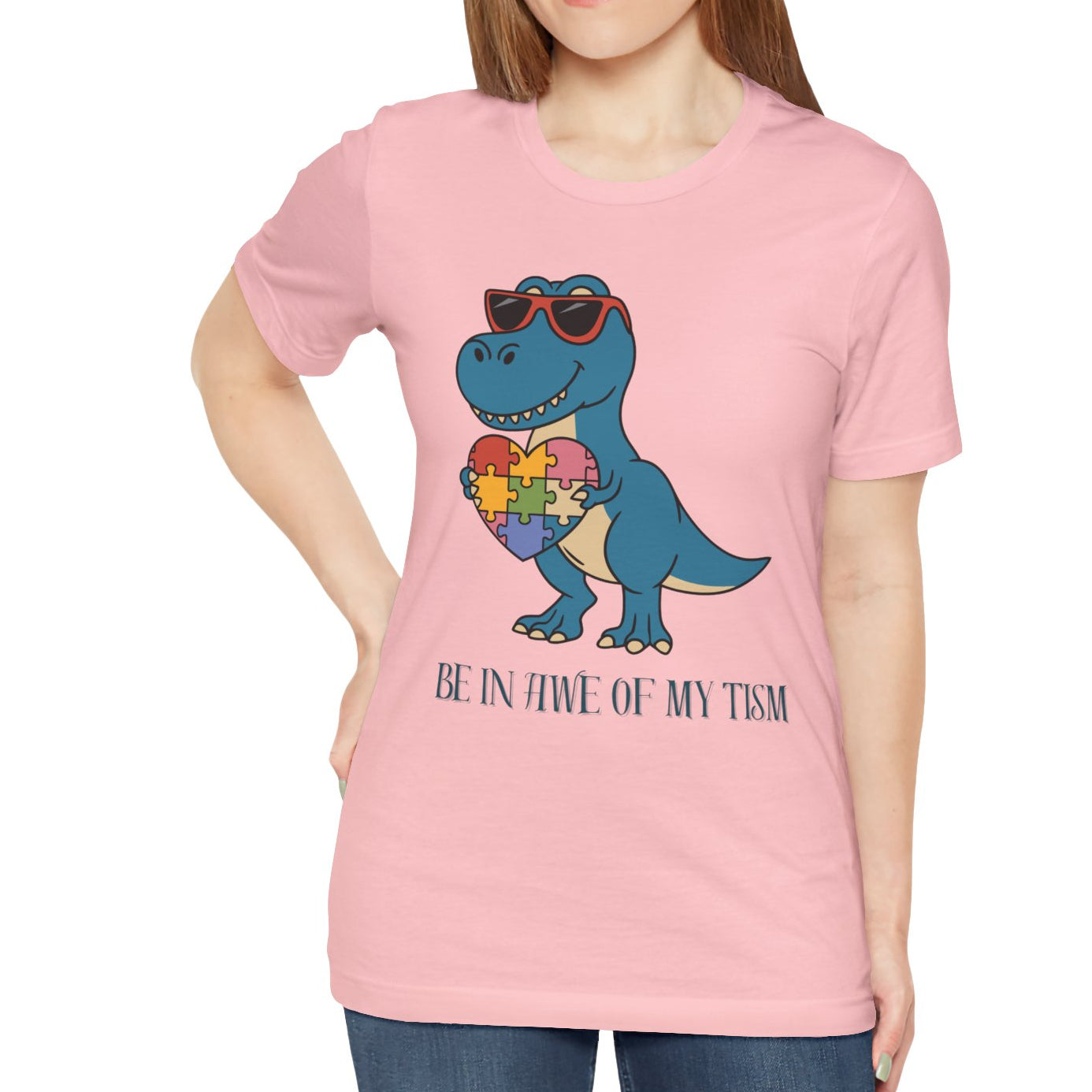 Women's Autism Acceptance Jersey Short Sleeve Tee Sz. S-5XL