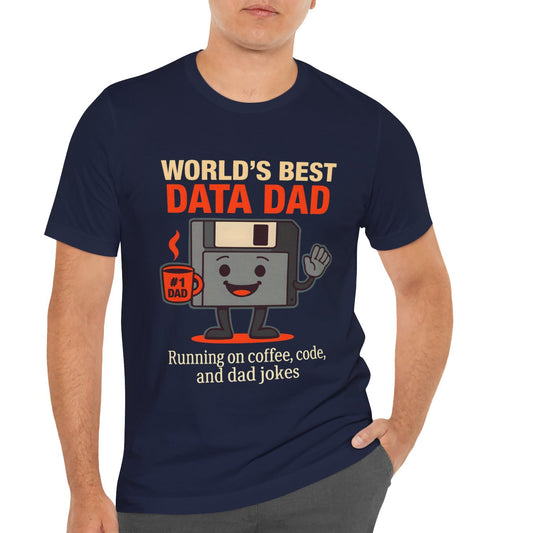 Computer Dad Data Dad Jersey Short Sleeve Tee Sz. S-5XL