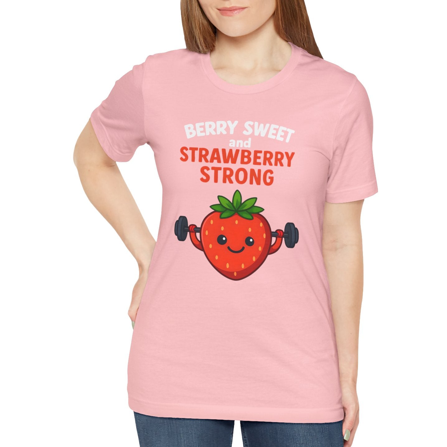 Strawberry Strong Jersey Short Sleeve Tee Sz. S-5XL