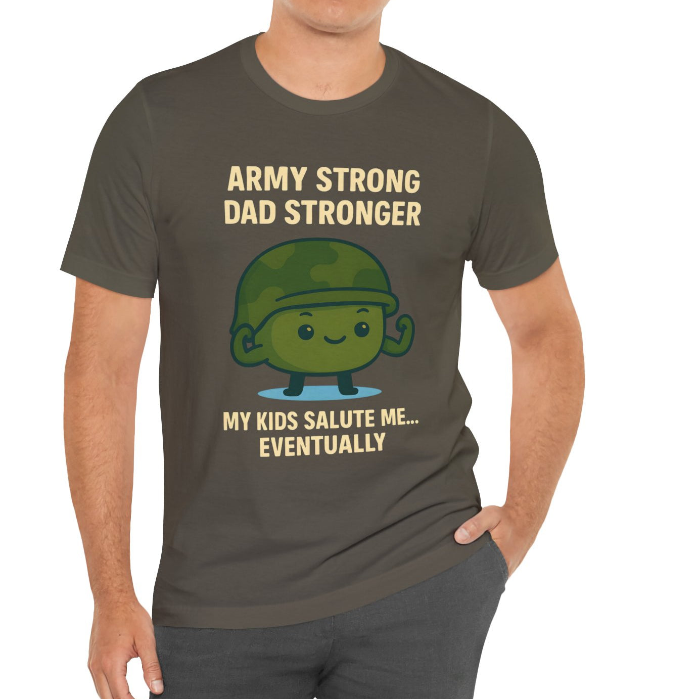 Army Strong Dad Jersey Short Sleeve Tee Sz. S-5XL