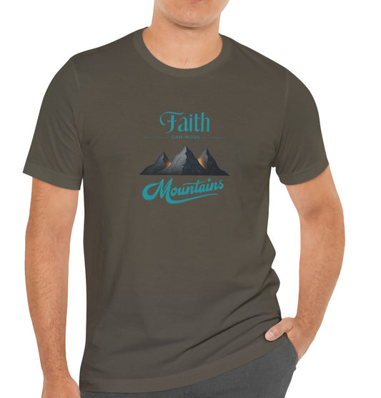 Men's Faith Can Move Mountains Short Sleeve Tee