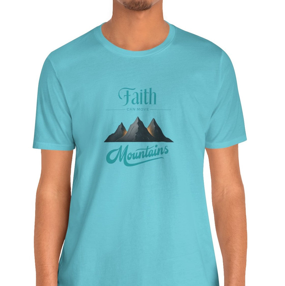 Men's Faith Can Move Mountains Short Sleeve Tee