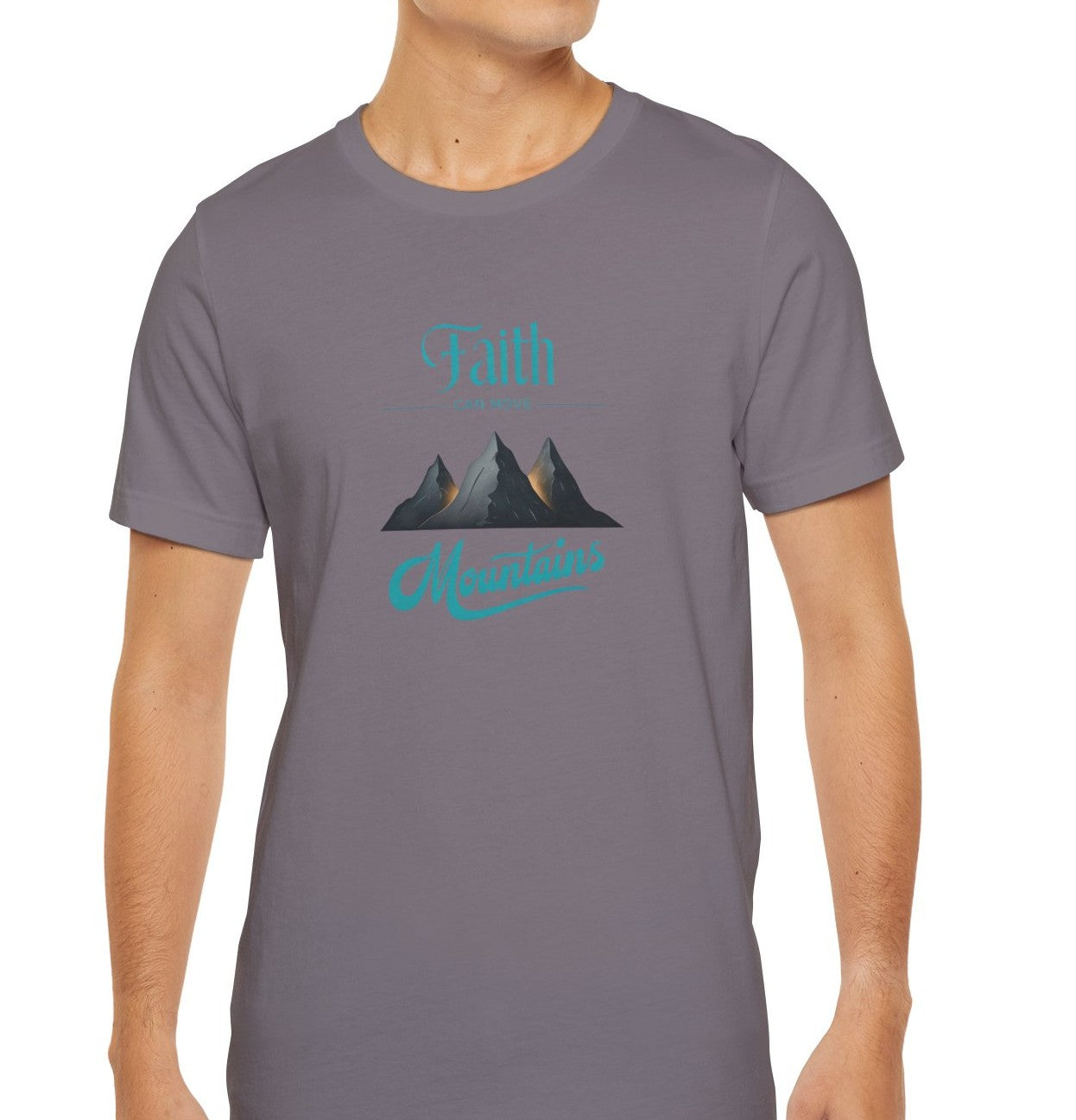 Men's Faith Can Move Mountains Short Sleeve Tee