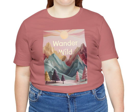 Women's Wander Wild Jersey Short Sleeve Tee - XS to 5X